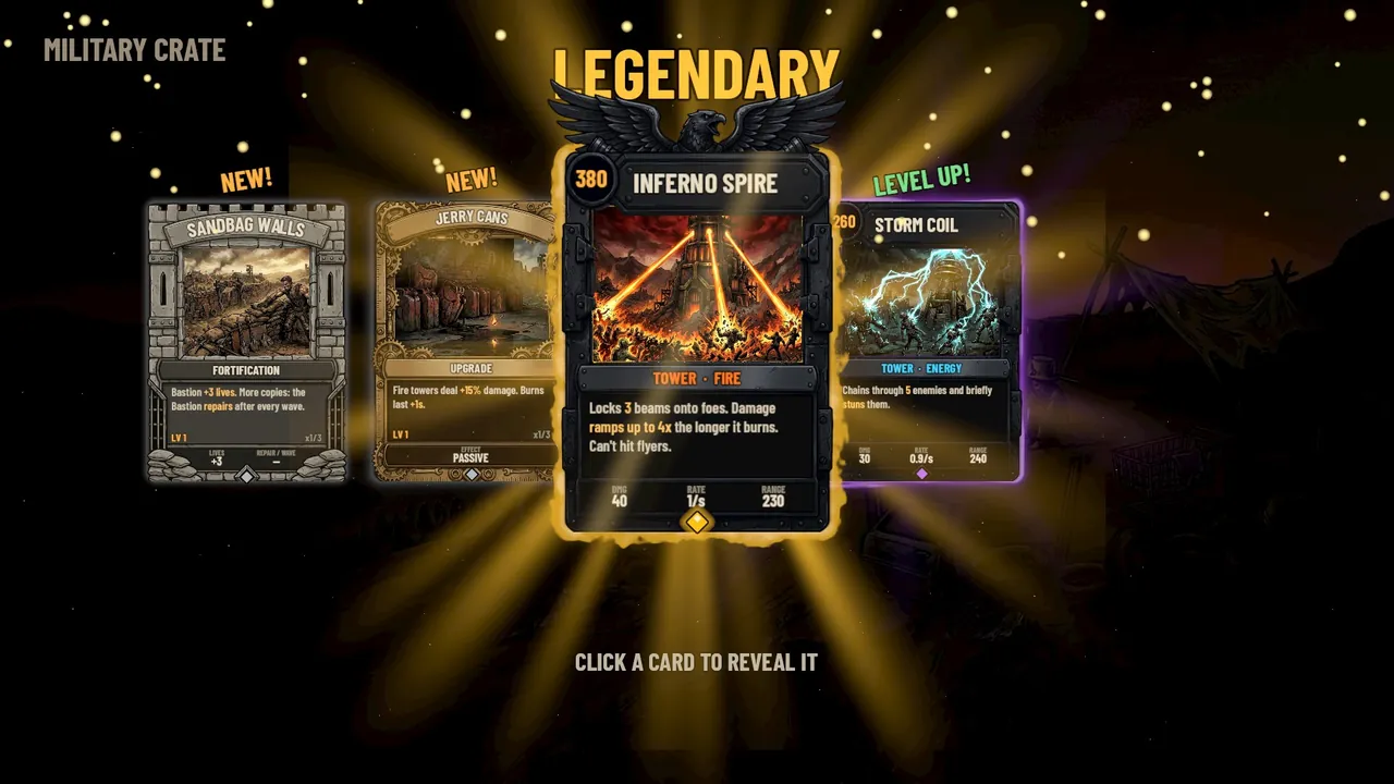 A Legendary card pulled from a pack