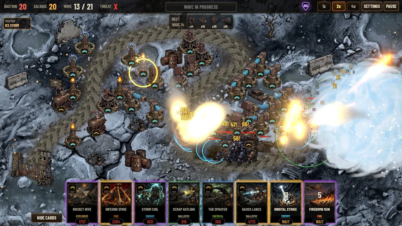 A battle on Frozen Fallout